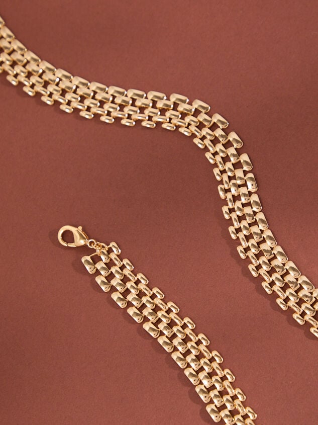 18K Gold Wide Panther Necklace Detail 2 - TULLABEE