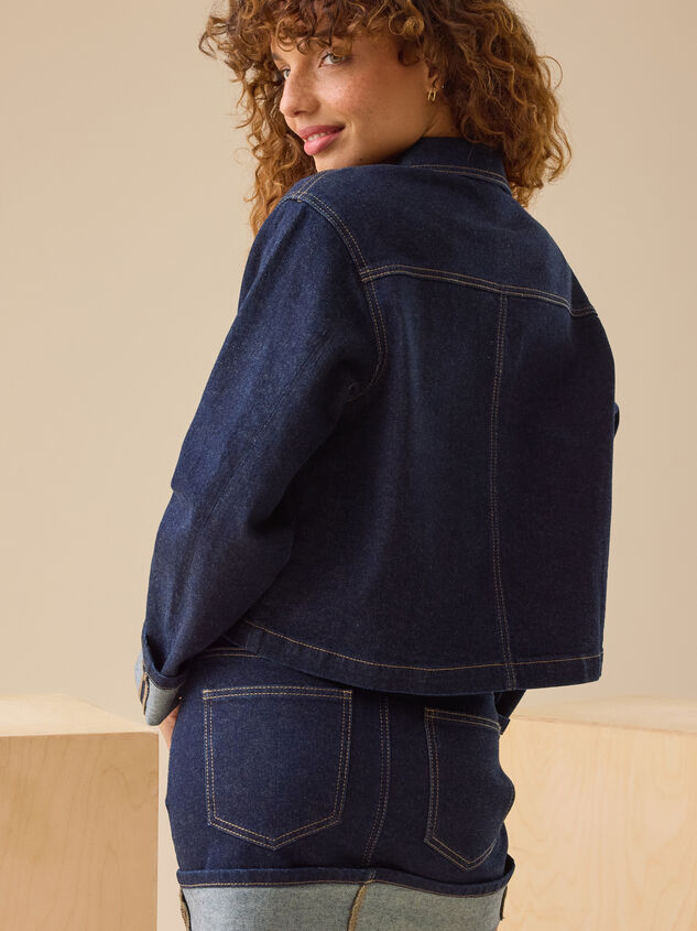 Jackie Denim Jacket Detail 5 - TULLABEE