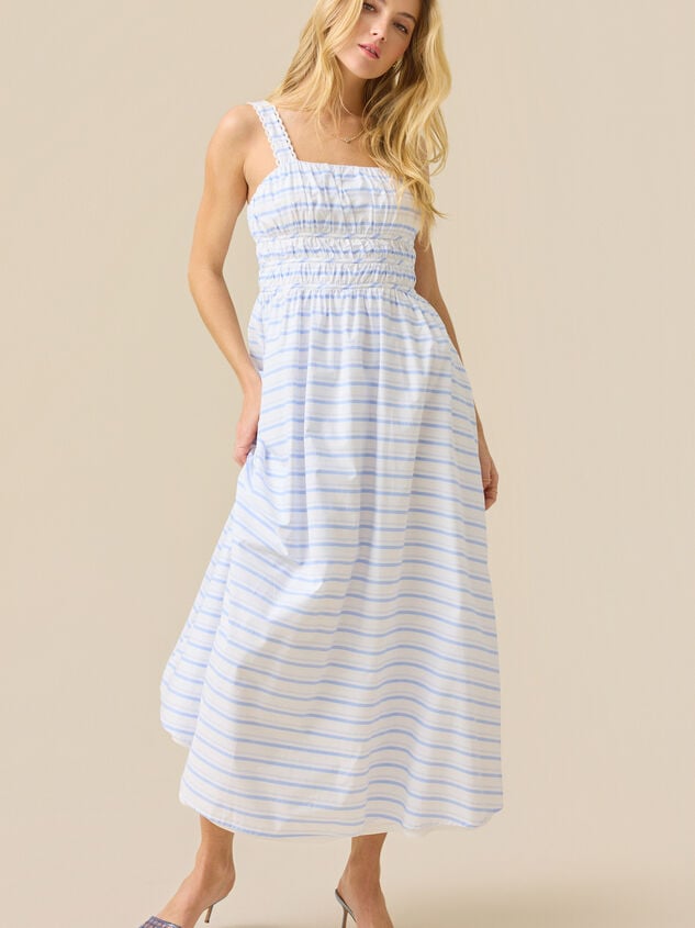 Florence Striped Maxi Dress - TULLABEE