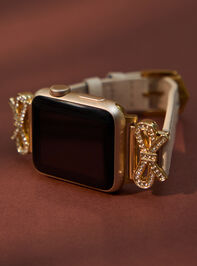 Gold Bow Watch Band Detail 2 - TULLABEE
