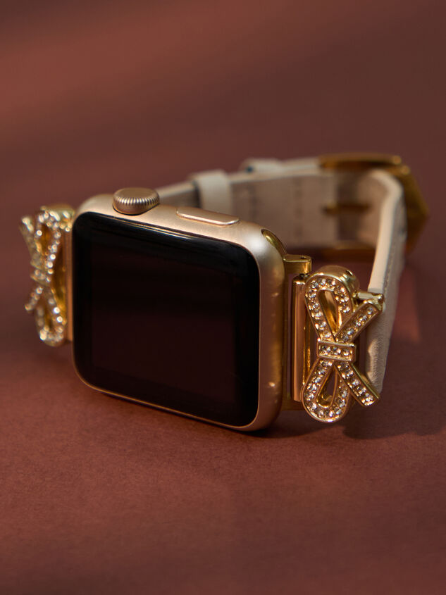 Gold Bow Watch Band Detail 2 - TULLABEE