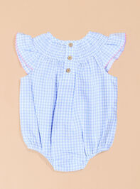 Caddie Cutie Gingham Bubble by Mud Pie Detail 2 - TULLABEE