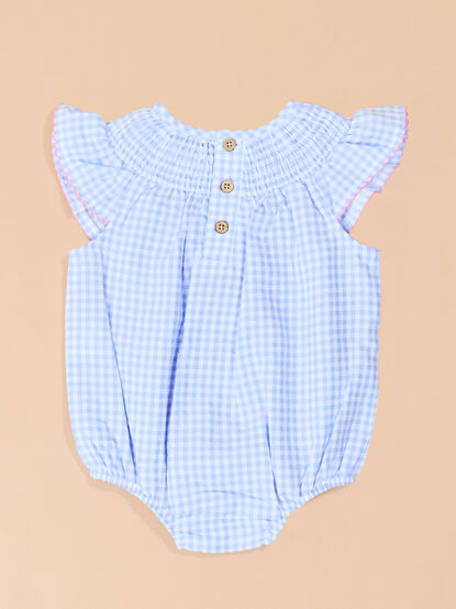 Caddie Cutie Gingham Bubble by Mud Pie - TULLABEE