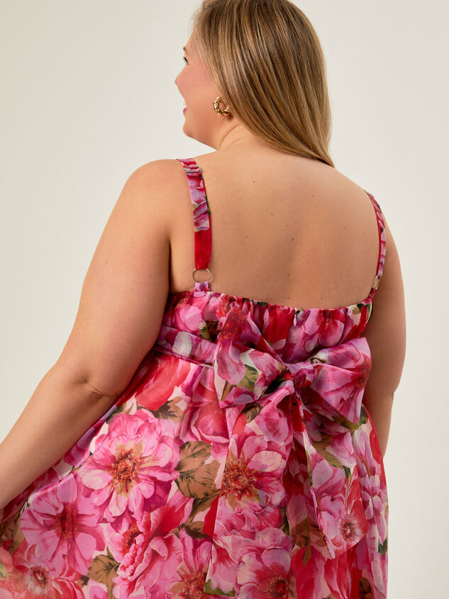Adeline Floral Maxi Dress Detail 6 - TULLABEE