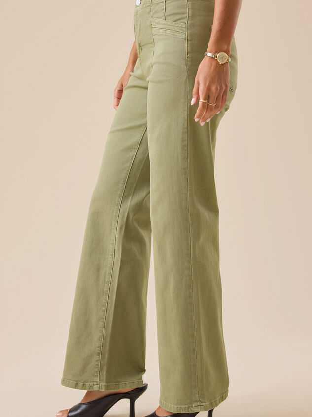 Khloe Straight Leg Pants Detail 4 - TULLABEE
