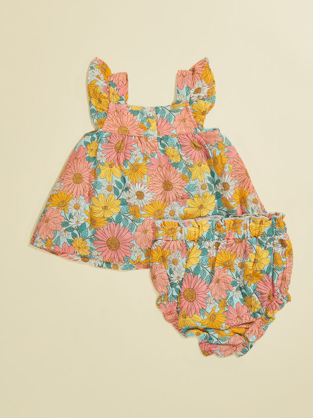 Kinsley Baby Floral Dress and Bloomer Set Detail 2 - TULLABEE