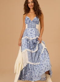 Adernlia Floral Maxi Dress Detail 2 - TULLABEE