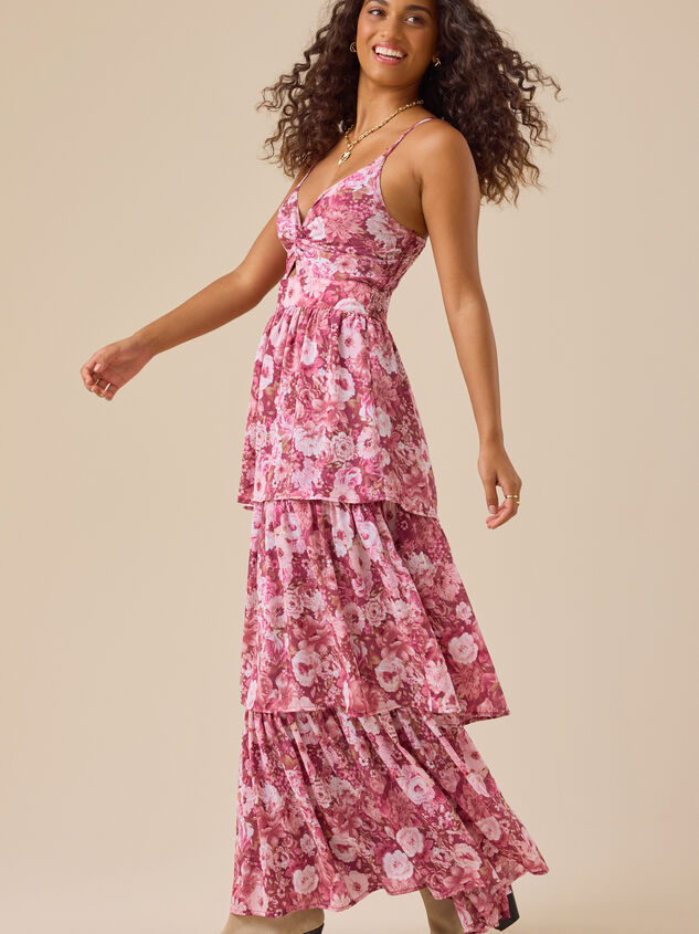 Kellsini Floral Maxi Dress Detail 3 - TULLABEE