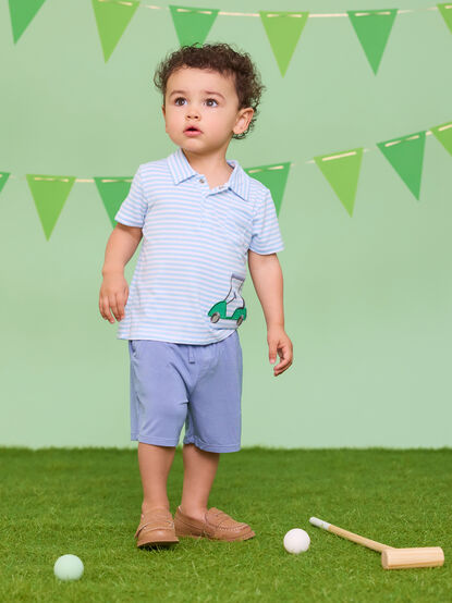 Ready To Golf Collared Shirt and Short Set - TULLABEE