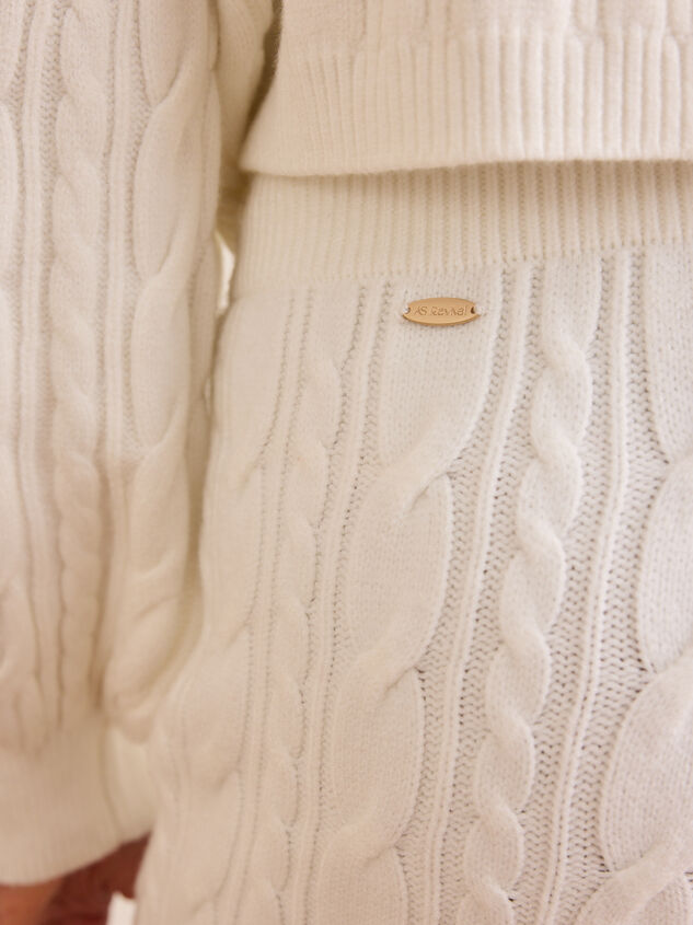 Dreamline Cable Knit Pant Detail 5 - TULLABEE