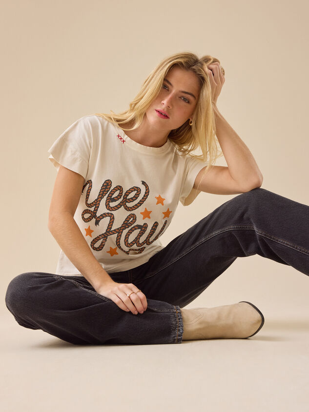 Yee Haw Star Graphic Tee Detail 3 - TULLABEE
