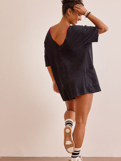 Hang Tough Washed Reversible Tee Romper - TULLABEE