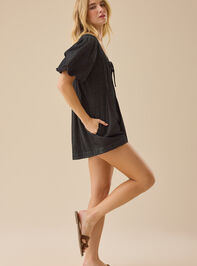 Evie Puff Sleeve Romper Detail 3 - TULLABEE