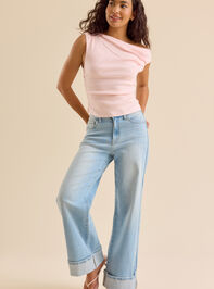 Madelyn One Shoulder Tank Detail 2 - TULLABEE