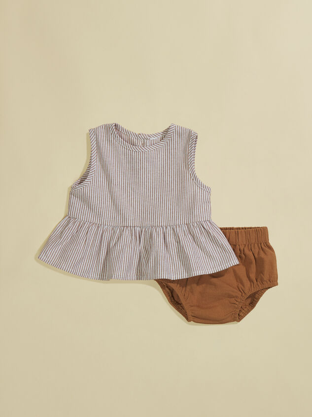 Zoey Peplum Top and Bloomer Set Detail 1 - TULLABEE