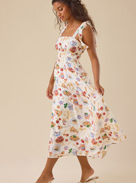 Bianca Midi Dress Detail 3 - TULLABEE