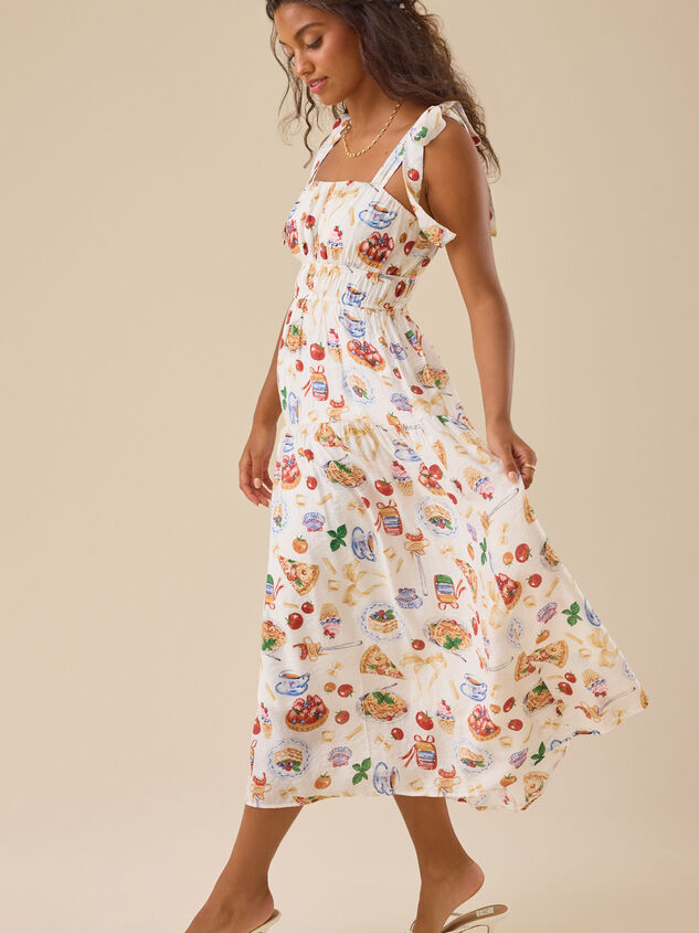 Bianca Midi Dress Detail 3 - TULLABEE