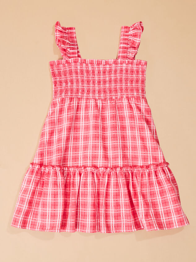 Lisa Toddler Plaid Dress Detail 2 - TULLABEE