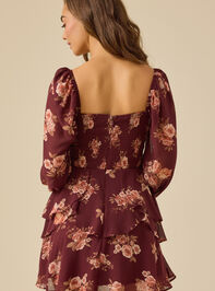 Kiki Floral Mini Dress Detail 5 - TULLABEE