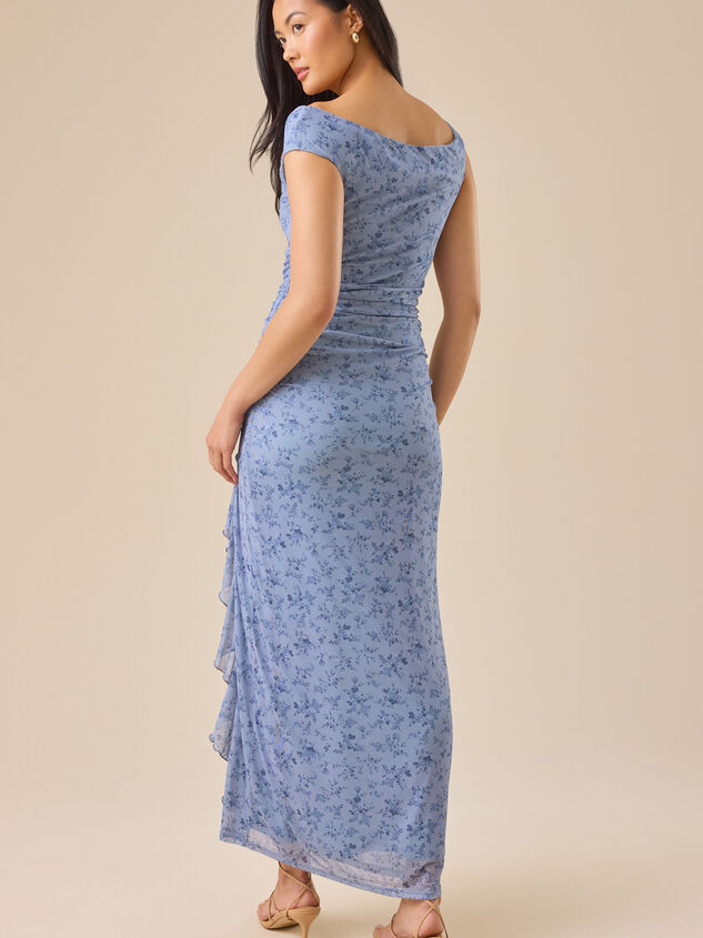 Kyla Floral Maxi Dress Detail 5 - TULLABEE