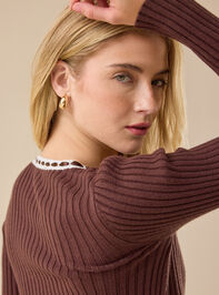 Layla Ribbon Trim Shrug Detail 5 - TULLABEE