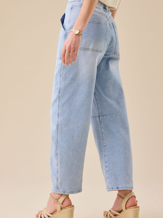 Westyn Barrel Jeans Detail 3 - TULLABEE