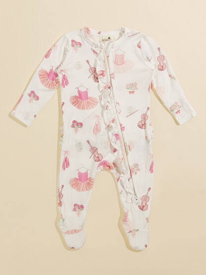Ballerina Ruffle Footie - TULLABEE