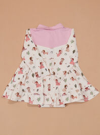 Amanda Cowgirl Dog Tiered Bodysuit Detail 3 - TULLABEE