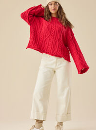 Everly Boxy Crew Sweater - TULLABEE