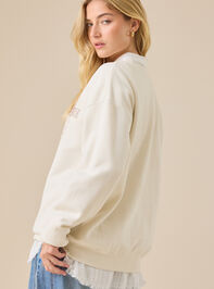 Horse Stamp Graphic Sweatshirt Detail 4 - TULLABEE