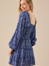 Carla Long Sleeve Floral Mini Dress Detail 5 - TULLABEE