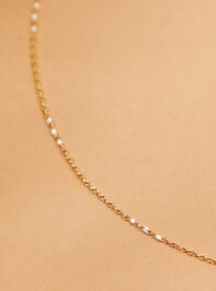 Dainty Chain Necklace Detail 2 - TULLABEE