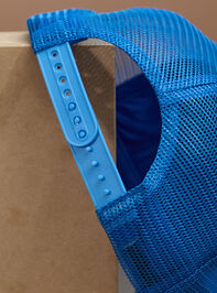 Coastal Cowgirl Corduroy Trucker Hat Detail 3 - TULLABEE