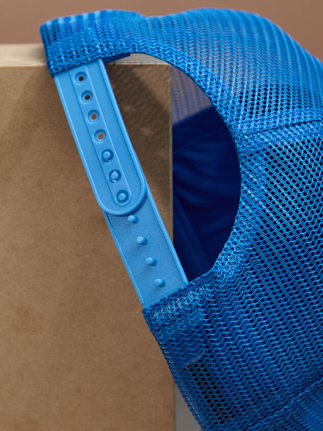 Coastal Cowgirl Corduroy Trucker Hat Detail 3 - TULLABEE