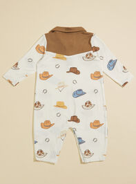 Cowboy Hats Polo Jumpsuit Detail 2 - TULLABEE