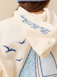 Maine Sailboat Hoodie Detail 7 - TULLABEE