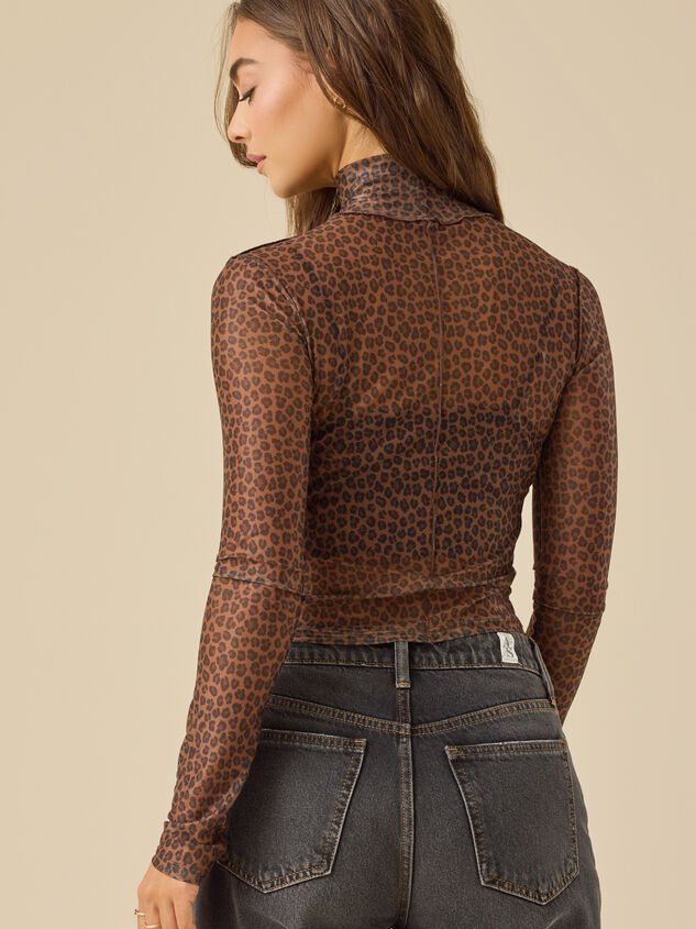 Abby Leopard Mesh Top Detail 7 - TULLABEE