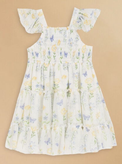 Gillian Floral Toddler Dress - TULLABEE