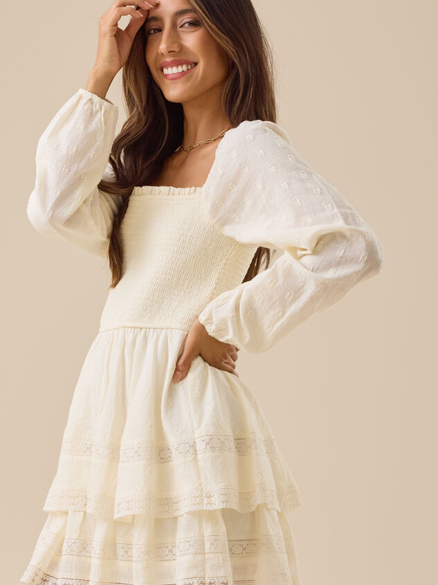 Pheebie Clipdot Mini Dress Detail 3 - TULLABEE