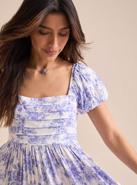 Christie Floral Mini Dress Detail 4 - TULLABEE