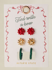 Tied With a Bow Earring Set - TULLABEE