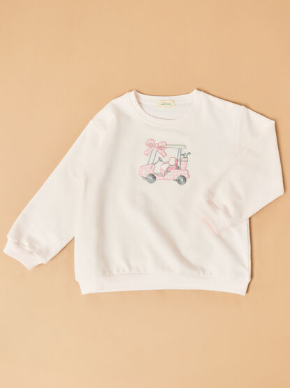 Golf Cart Embroidered Sweatshirt - TULLABEE