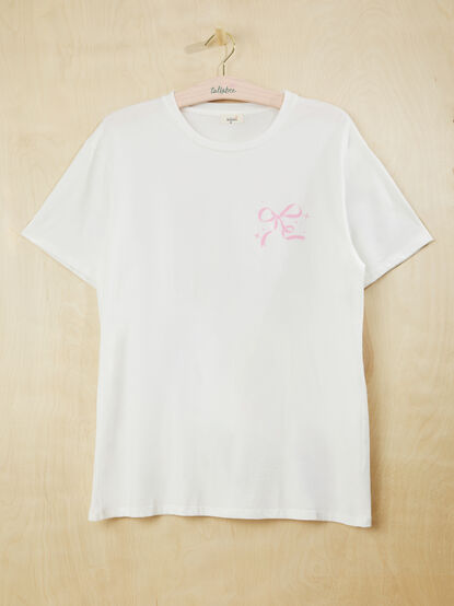 Girls Lifelong Besties Bow Tee - TULLABEE