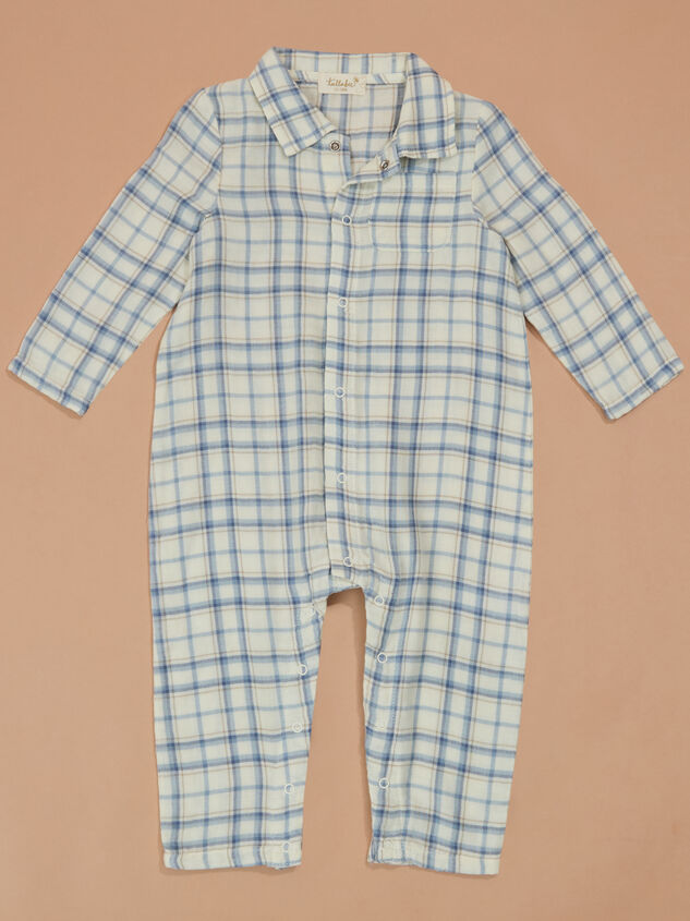 Parker Plaid Polo Romper - TULLABEE