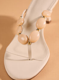 Gema Stone Thong Heels by Billini Detail 3 - TULLABEE