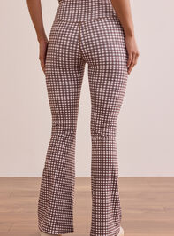 Step Up Gingham Flare Legging Detail 5 - TULLABEE