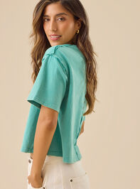 Sleepy Tiger Washed Cropped Tee Detail 2 - TULLABEE