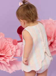 Vivian Floral Open Back Top and Bloomer Set Detail 4 - TULLABEE