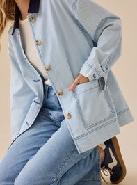 Ishi Striped Barn Jacket Detail 2 - TULLABEE