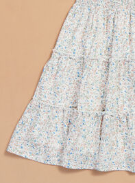 Adaline Floral Mini Dress Detail 3 - TULLABEE